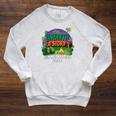Unearth a Story Summer Reading 2026 Dinosaur T-Rex Book Raglan Sleeve Sweatshirt Heather Mustard