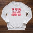 Valentine Day Book Read Your Heart Out Lovers Teacher Kids Raglan Sleeve Sweatshirt Heather Mustard Valentine Day Book Read Your Heart Out Lovers Teacher Kids Raglan Sleeve Sweatshirt Heather Mustard