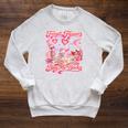 Valentines XOXO Book Lover Forgets Flowers Buys Me Books Raglan Sleeve Sweatshirt Heather Mustard