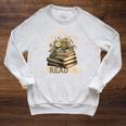 Vintage Censorship Freedom Reading Nerd I Read Banned Books Raglan Sleeve Sweatshirt Heather Mustard
