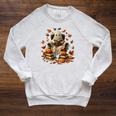 Vintage Ghost Book Reading Pumpkin Gothic Halloween Teachers Raglan Sleeve Sweatshirt Heather Mustard Vintage Ghost Book Reading Pumpkin Gothic Halloween Teachers Raglan Sleeve Sweatshirt Heather Mustard