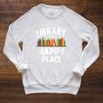 Vintage The Library Librarian Book Reading Raglan Sleeve Sweatshirt Heather Mustard Vintage The Library Librarian Book Reading Raglan Sleeve Sweatshirt Heather Mustard