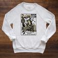 Vintage Salem Book Club Cat Bookish Spooky Halloween Raglan Sleeve Sweatshirt Heather Mustard