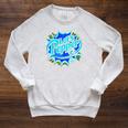 Volleyball Lets Pepper Comic Book Pop Art Teen Girls Cute Raglan Sleeve Sweatshirt Heather Mustard