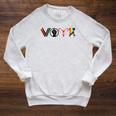 Vote Books Fist Ovaries LGBTQ Raglan Sleeve Sweatshirt Heather Mustard Vote Books Fist Ovaries LGBTQ Raglan Sleeve Sweatshirt Heather Mustard