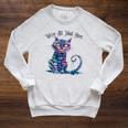We'Re All Mad Here Cheshire Cat Alice Wonderland Book Boys Raglan Sleeve Sweatshirt Heather Mustard We'Re All Mad Here Cheshire Cat Alice Wonderland Book Boys Raglan Sleeve Sweatshirt Heather Mustard