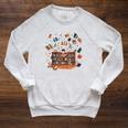Whimsical Kids Reading Bookshelf Raglan Sleeve Sweatshirt Heather Mustard Whimsical Kids Reading Bookshelf Raglan Sleeve Sweatshirt Heather Mustard