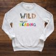 Wild About Reading Reading Books & Bookworm For Book Reader Raglan Sleeve Sweatshirt Heather Mustard Wild About Reading Reading Books & Bookworm For Book Reader Raglan Sleeve Sweatshirt Heather Mustard