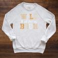 Wild About Reading Kid Love Wild Animal Books Back To School Raglan Sleeve Sweatshirt Heather Mustard