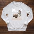 Wild About Reading Owl Wild About Books Librarian Girls Boys Premium Tri-Blend Raglan Sleeve Sweatshirt Heather Mustard
