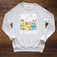 Wild About Reading Safari Animals Books Teacher Student Raglan Sleeve Sweatshirt Heather Mustard Wild About Reading Safari Animals Books Teacher Student Raglan Sleeve Sweatshirt Heather Mustard