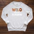 Wild About Reading Teacher Reading Books Back To School Raglan Sleeve Sweatshirt Heather Mustard Wild About Reading Teacher Reading Books Back To School Raglan Sleeve Sweatshirt Heather Mustard