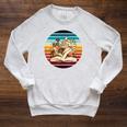 Wildflower Book Lovers For Summer Reading Booktrovert Women Raglan Sleeve Sweatshirt Heather Mustard