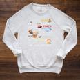 I Will Read Books On a Boat & Everywhere Reading Raglan Sleeve Sweatshirt Heather Mustard