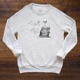 Wine Lovers WELL RED Book Club Drinking Raglan Sleeve Sweatshirt Heather Mustard