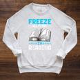 Winter Reading Book Bookworm Winter Raglan Sleeve Sweatshirt Heather Mustard