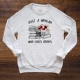 A Woman Who Loves Books Quotes Art Reader Reading Lover Raglan Sleeve Sweatshirt Heather Mustard A Woman Who Loves Books Quotes Art Reader Reading Lover Raglan Sleeve Sweatshirt Heather Mustard