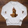 Woman Reading Book Stack Afro Girl Book Melanin Reader Raglan Sleeve Sweatshirt Heather Mustard