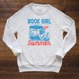 Women Retro Book Girl Summer Bookish Vacation Reader Raglan Sleeve Sweatshirt Heather Mustard Women Retro Book Girl Summer Bookish Vacation Reader Raglan Sleeve Sweatshirt Heather Mustard