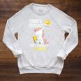 Women's 100 Chance Of Reading Book Lover Unicorn Raglan Sleeve Sweatshirt Heather Mustard