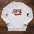 Women's DCC The Desperado Club So Fun It Hurts Graffiti Sign Book Raglan Sleeve Sweatshirt Heather Mustard