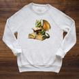 Women's Dragon Bookworm Reading Book Graphic Raglan Sleeve Sweatshirt Heather Mustard Women's Dragon Bookworm Reading Book Graphic Raglan Sleeve Sweatshirt Heather Mustard