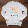 Women's Drink Tea Read Books Nerd Book Reader Book Reading Lover Raglan Sleeve Sweatshirt Heather Mustard