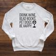 Women's Drink Wine Read Books Pet Dogs Book Lover Dog Mom Raglan Sleeve Sweatshirt Heather Mustard Women's Drink Wine Read Books Pet Dogs Book Lover Dog Mom Raglan Sleeve Sweatshirt Heather Mustard