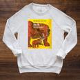 Women's Eric Carle Baby Bear Baby Bear What Do You See Book Cover Raglan Sleeve Sweatshirt Heather Mustard