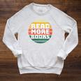 Women's Read More Books Retro Vintage Book Lover Raglan Sleeve Sweatshirt Heather Mustard Women's Read More Books Retro Vintage Book Lover Raglan Sleeve Sweatshirt Heather Mustard