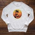 Women's Retro Beach Book Lover Vacation All I Need Is THE Beach And Raglan Sleeve Sweatshirt Heather Mustard