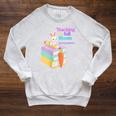 Women's Teaching Spring Semester Bunny Books Pencil Classroom Raglan Sleeve Sweatshirt Heather Mustard