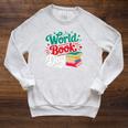 World Book Day 2026 Costume Girls Boys Books Lover Women Men Raglan Sleeve Sweatshirt Heather Mustard World Book Day 2026 Costume Girls Boys Books Lover Women Men Raglan Sleeve Sweatshirt Heather Mustard