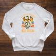 In A World Of Bookworms Be A Book Dragon Raglan Sleeve Sweatshirt Heather Mustard