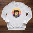 In A World Full Of Bookworms Be A Book Lion Dragon Reading Raglan Sleeve Sweatshirt Heather Mustard