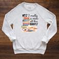 Yes I Really Do Need All These Books Raglan Sleeve Sweatshirt Heather Mustard