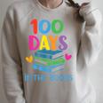 100 Days In The Books School Celebration Raglan Sleeve Sweatshirt Heather Forest