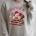 16th Birthday Chapter 16 Teen Girl Book Lover Romance Reader Raglan Sleeve Sweatshirt Heather Forest
