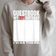 My 21st Birthday Guestbook 21 Years Birthday Party Sign My Raglan Sleeve Sweatshirt Heather Forest