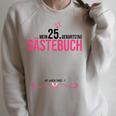 25th Birthday Girl 25 Years Party Guest Book Raglan Sleeve Sweatshirt Heather Forest