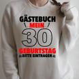 30th Birthday Party Guest List Guest Book 30th Birthday Raglan Sleeve Sweatshirt Heather Forest