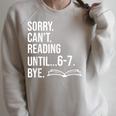 6 7 English Teacher 6-7 Sorry Cant Reading 67 Book Six Seven Raglan Sleeve Sweatshirt Heather Forest 6 7 English Teacher 6-7 Sorry Cant Reading 67 Book Six Seven Raglan Sleeve Sweatshirt Heather Forest