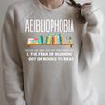 Abibliophobia Book Lover Avid Reader Bookworm Book Reader Raglan Sleeve Sweatshirt Heather Forest
