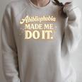 Abibliophobia Book Lover Humor Reading Novelty Raglan Sleeve Sweatshirt Heather Forest