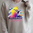 Already Booked Reading Book Lover Literacy Day Bookworm Premium Tri-Blend Raglan Sleeve Sweatshirt Heather Forest