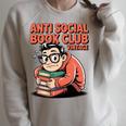 Anti Social Book Club Vintage Retro Reader Art Raglan Sleeve Sweatshirt Heather Forest Anti Social Book Club Vintage Retro Reader Art Raglan Sleeve Sweatshirt Heather Forest