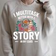 Audiobook Enthusiasts Headphones Flowers Book Club Bookworm Raglan Sleeve Sweatshirt Heather Forest Audiobook Enthusiasts Headphones Flowers Book Club Bookworm Raglan Sleeve Sweatshirt Heather Forest