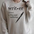 Author Book Writer Journalist Novelist Raglan Sleeve Sweatshirt Heather Forest