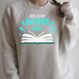This Is My Author Shirt Write Book Raglan Sleeve Sweatshirt Heather Forest