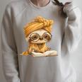 Baby Sloth Open Book Reading Animal Lover Graphic Portrait Raglan Sleeve Sweatshirt Heather Forest Baby Sloth Open Book Reading Animal Lover Graphic Portrait Raglan Sleeve Sweatshirt Heather Forest